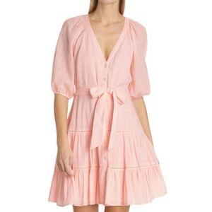 Veronica beard Dewey Dress in Pink Haze cotton size 4